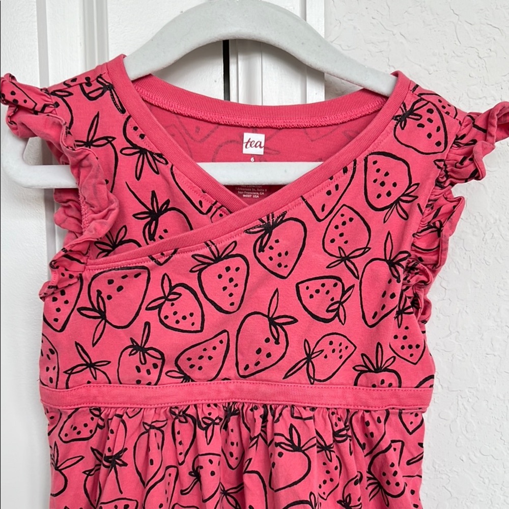 Tea Collection Pink Strawberry Dress